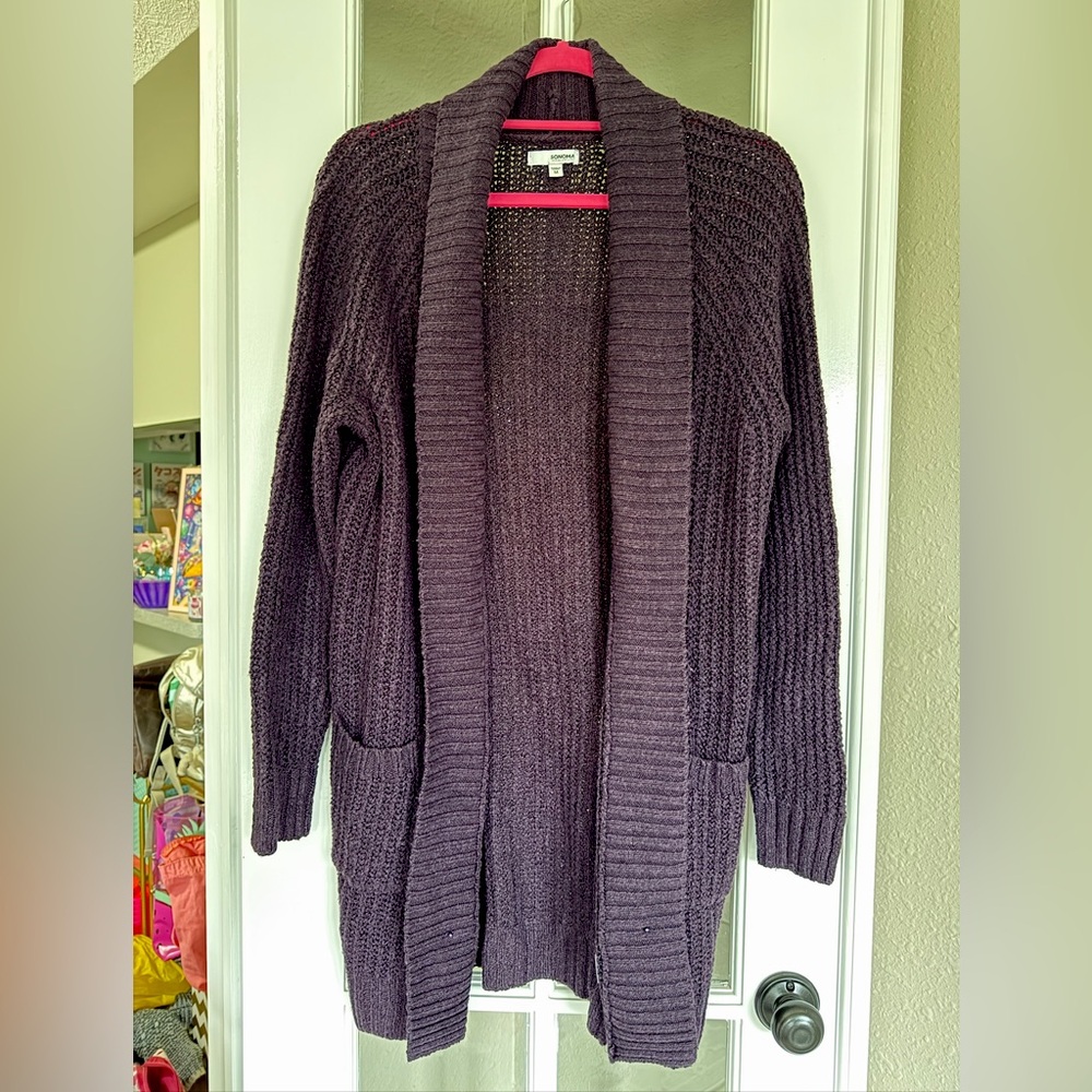 Sonoma Cozy Purple Women's Sweater